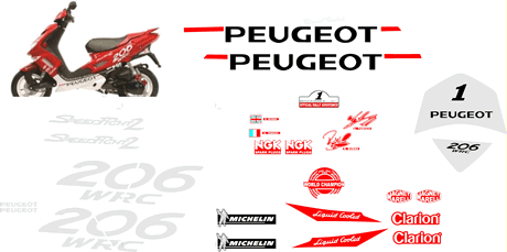 peugeot speedfight 2 206 wrc 2003 to 2006 Scooter